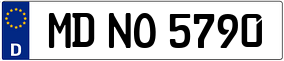 Trailer License Plate